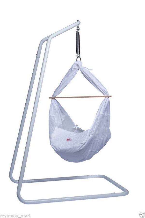 Baby Hammock Cot Bassinet Cotton with Stand & Mattress