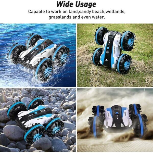 2 In 1 Amphibious Remote Control Off-road Truck Boat 4WD 6CH - Image 4