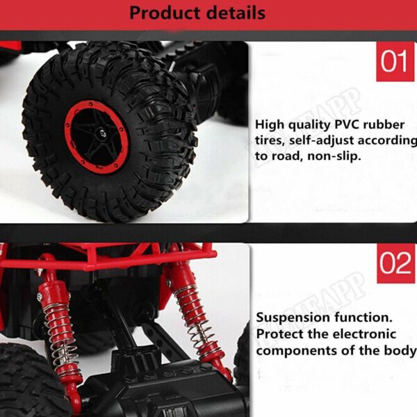 2.4G Radio Remote Control Rock Crawler Drive RC Car - Image 7