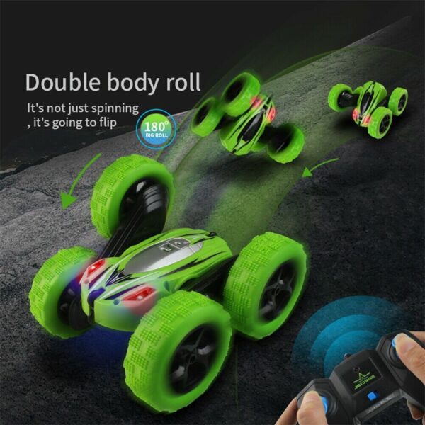 Remote Control Car, 360° Rotate Stunt Car RC 4WD High Speed Off-Road - Image 3